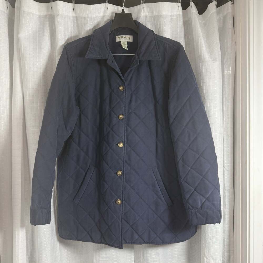 Orvis Barn Coat Chore Women’s XL Diamond Quilted Lining Cottage core Workwear
